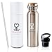 Produktbild SimSimTrend Edelstahl Thermosflasche 600 ml inklusive 2 Deckeln