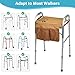 Walker Tray for Folding Walker, Handmade Rattan Trays for Walkers for Seniors Detachable with Cup Holder,Walker Trays for Rolling Folding Walker,Walker Accessories for Elderly