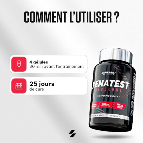 Superset Nutrition | Cure Testosterone - 50 Jours | Boosters de testostérone | 50 jours pour une production maximale de testostérone – Image 4