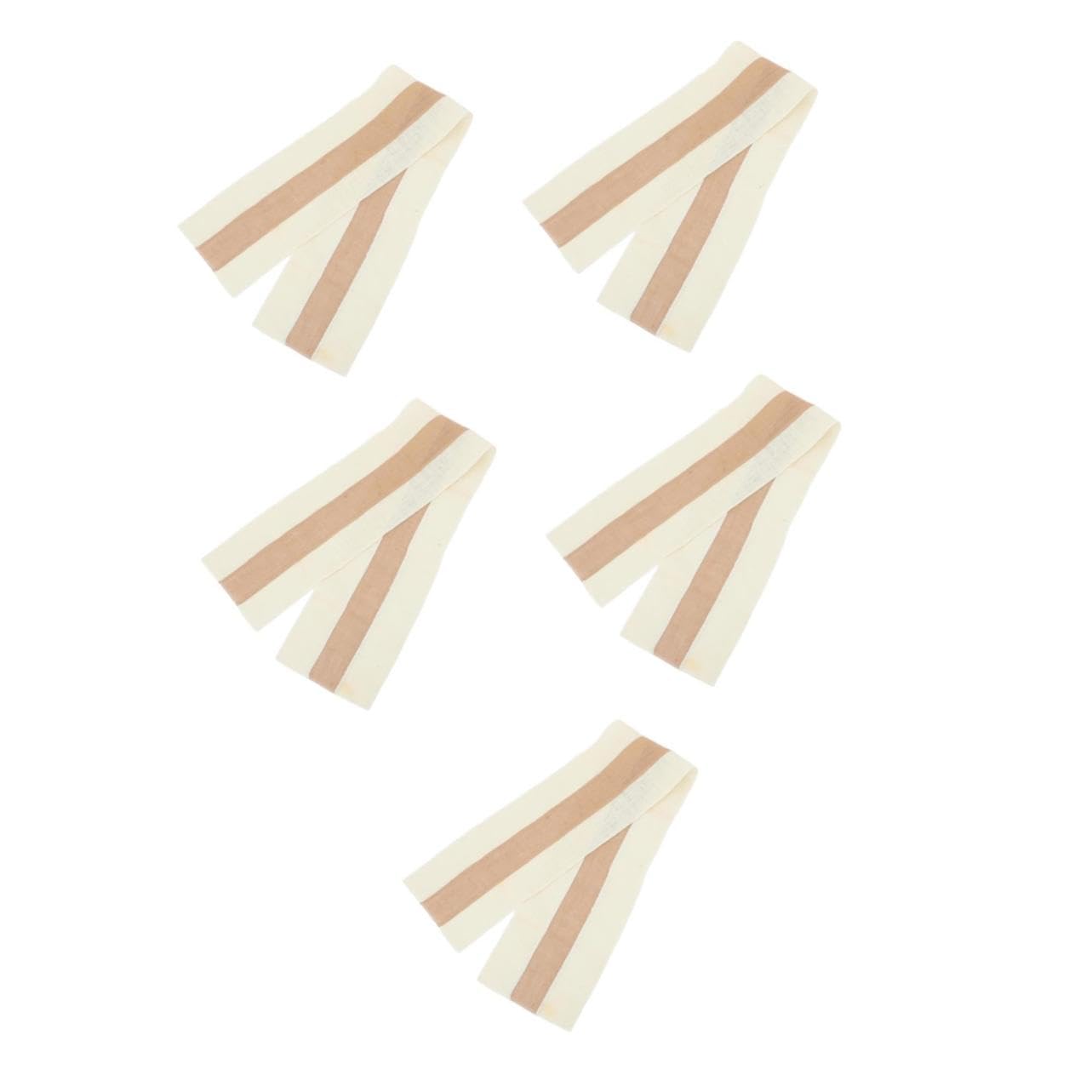 PRETYZOOM 5 Piezas Alfombra de Mesa de Lino Que bloquea el Color de arpillera de Mesa de arpillera de Lino Boda Burlap Boho Table Runner
