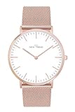 TRAGEKOMFORT - Das runde Gehäuse mit einem Durchmesser von 38 mm und das geringe Gewicht von 38 Gramm sorgen dafür, dass die mit 7 mm Höhe ultra-flache Uhr sich optimal unter jeder Kleidung tragen lässt.