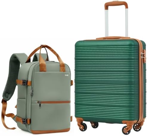 COOLIFE Handgepäck Koffer 55x40x20cm für Easyjet, Rucksack 40x30x20 | Trolley Handgepäck für Kurztrips und Geschäftsreisen, Leichter ABS Hartschale mit TSA-Schloss, Teleskopgriff,