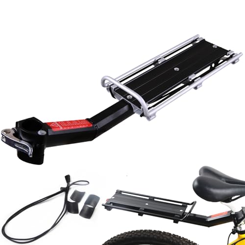 Porte bagages pour vélo arrière en aluminium de 19x5 pouces
