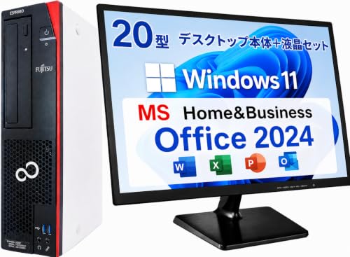 �y�����ςݕi�z �f�X�N�g�b�vPC ESPRIMO D588 20�^�t���Z�b�g i3-9100 DVD-RW Office2024 8GB 512GB | SSD���� ESPRIMO�yMS Office 2024 Home&Business�z Windows