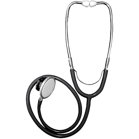 Dual Head Lightweight EMT Doctors Nurses Student Medical Stethoscope - Black Cover