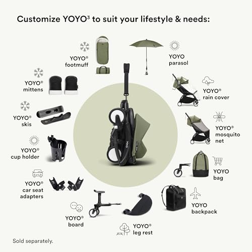 Stokke YOYO Handlebar, White - Ultra Tear-Resistant, Faux Leather Coating - Includes Tether Strap - Compatible with YOYO3, YOYO2 & YOYO+ Strollers - Thumbnail 4