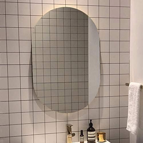 Ammar Glass Capsule Frameless Decorative Wall Mount Mirror | Size 24 X 36 Inch | Bathroom, Vanity, Living Room, Or Bedroom Mirror | Non-Bevelled | Made in India | NBCAP2436-image-32