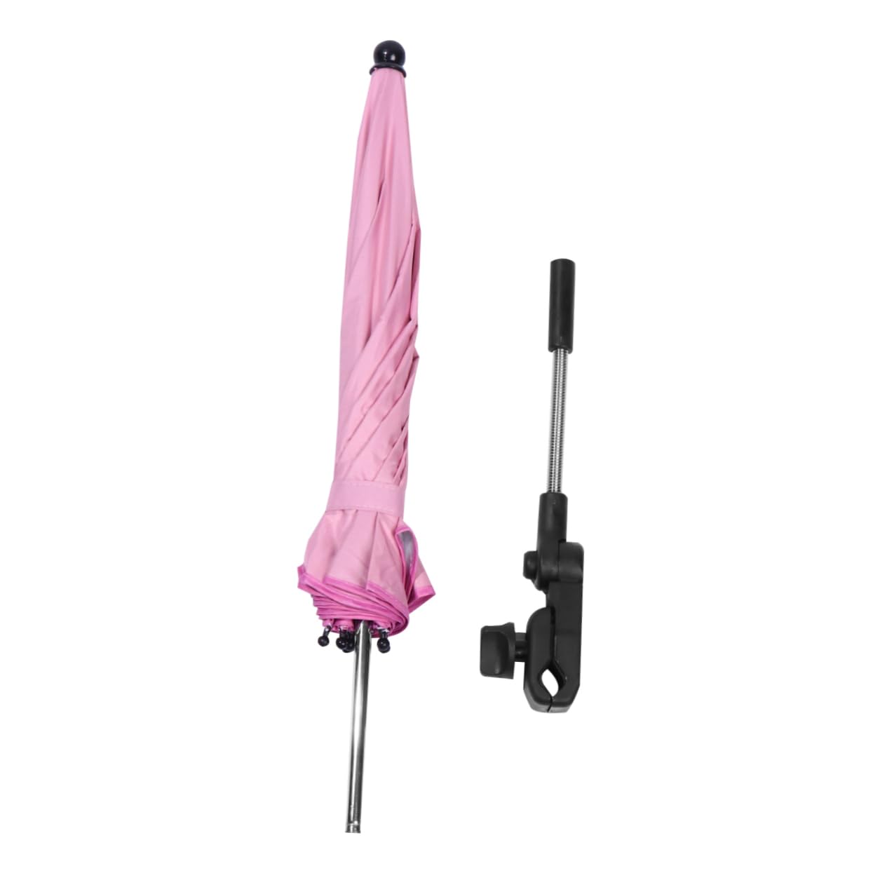 KOMBIUDA Canopy Umbrella Baby Stroller Umbrella Parasol Easy Install Stroller Accessory Silver