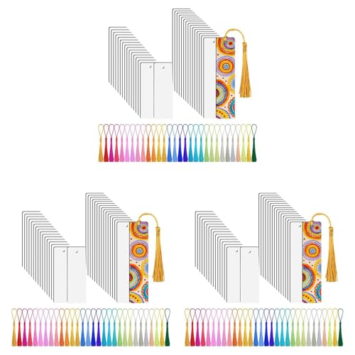 Marque-page vierges de sublimation en acrylique anti-rayures lot de 90