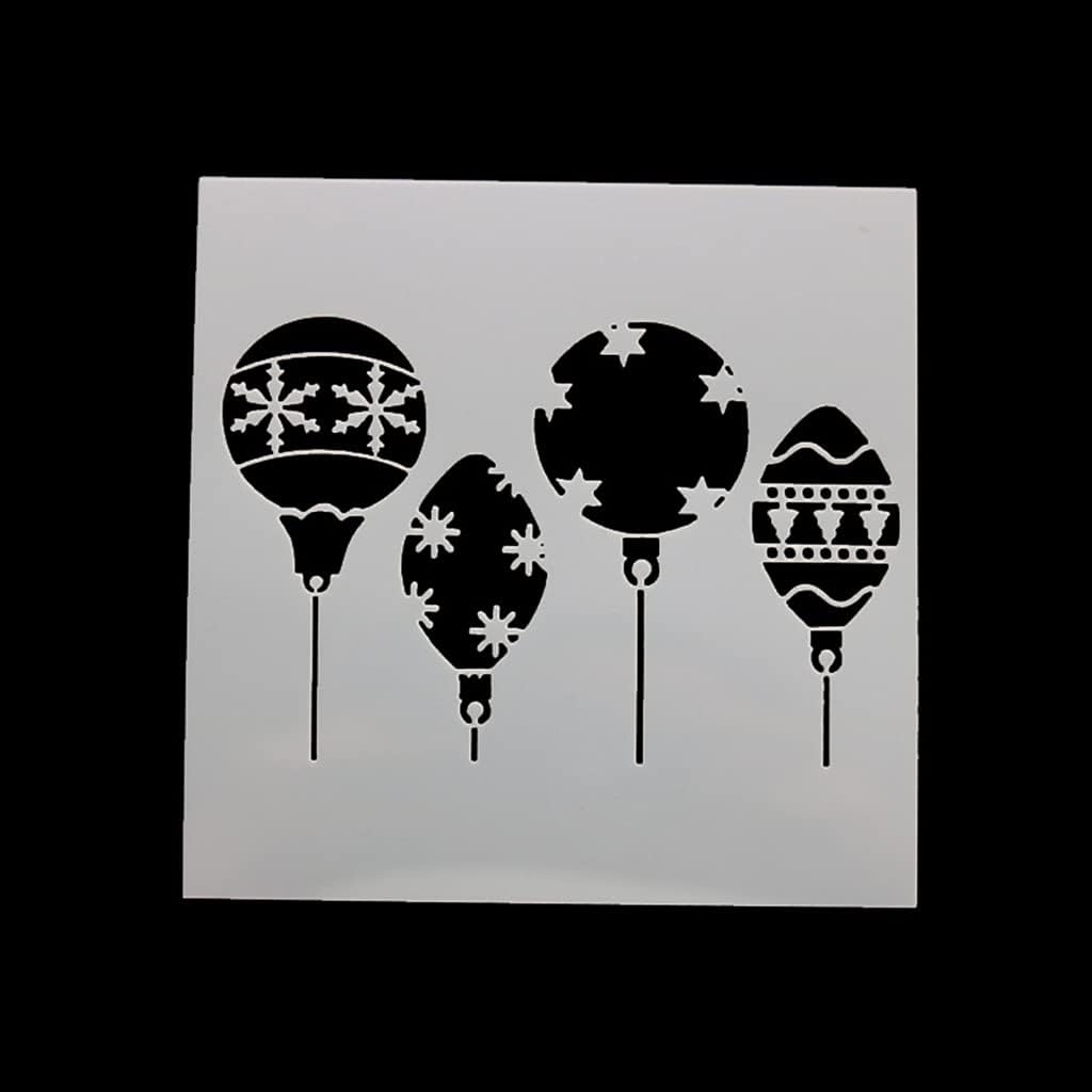 7 Pieces Wedding Cake Stencil Christmas Cake Decorating Templates Baking Tool