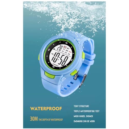 Image of ON TIME OCTUS Digital Watch for Kids Unisex Multi-Functional Waterproof Sports Watch for Boys and Girls Between 4 to 13 Years of Age