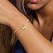 M MOOHAM Initial Bracelet - 18K Gold Plated Initial Knot Bracelet, Couples Matching Bracelets, Womens Charm Bracelets for Couples Infinity Love Jewelry for Her Birthday Gifts Ideas