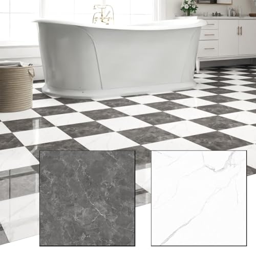 ZRJT 30-Pack 30 Sq.Ft Peel and Stick Floor Tiles Vinyl
