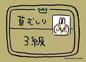ちいかわブシロードスリーブコレクションハイグレード 草むしり検定3級・5級 ブシロード スリーブコレクション ハイグレード ちいかわ