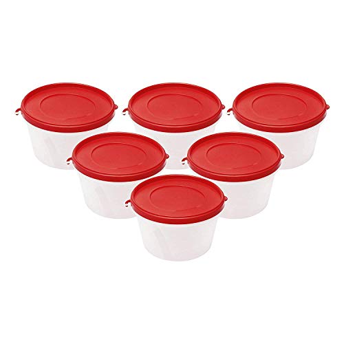 Image of Cutting EDGE Nesterware 750ml Stackable Food Container (Set of 6, Red)