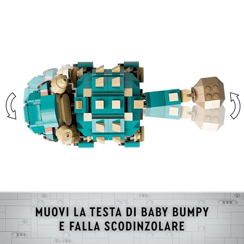 Jurassic World Baby Bumpy: Anchilosauro, Giocattolo d'Avventura per i Fan del Cretaceo, Giochi Creativi per Bambini e Bambine da 7 Anni in su, Idea Regalo di Compleanno dalla Serie TV 76962 - Lego - Immagine 2