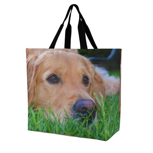 Sac fourre-tout de grande capacité Golden Retriever, le compagnon fidèle