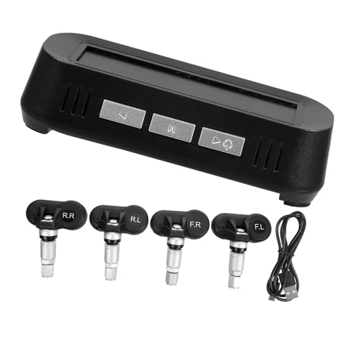 Healifty Tire Pressure Monitoring System Solar Energy Tire Pressure Monitor Car -time Data Display