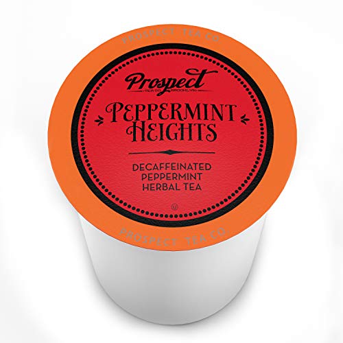 Prospect Tea Peppermint Heights Herbal Tea Pods Compatible With K Cup Brewers Including 2.0, 40 Count #TOP1