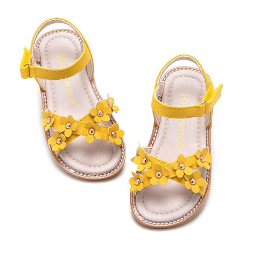 Image of Kiderence Toddler Flower Girl Sandals Open Toe Dress Shoes Wedding Party