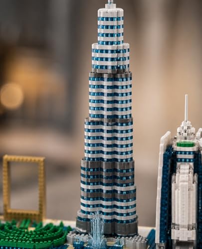 Image of Dubai Skyline Building Blocks Set, Burj Khalifa Model Kit 3000+ Pieces, Architecture Mini Bricks City Collection, Creative Construction Toy for Adults & Kids 12+, Premium Gift Toy Set