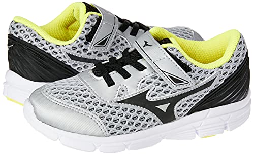 Tênis Mirai Kids, Mizuno, Criança Unissex, Prata/Amarelo, 28