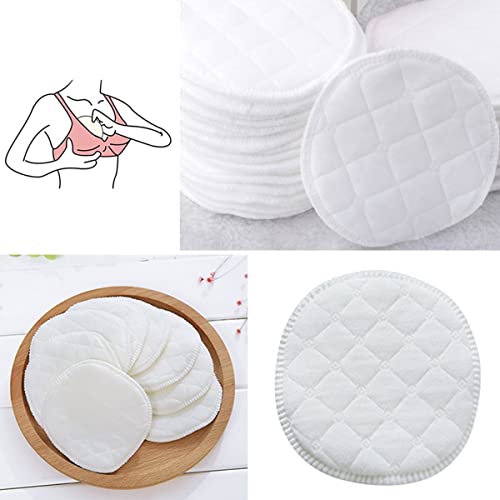 Reusable Breast Pads For Breastfeeding 12 Pack Organic Washable Nipple Pads Nursing Pads Cotton Highly Absorbent Postpartum Essentials（ 3.74 * 3.74Inch/9.5 * 9.5Cm） #TOP5
