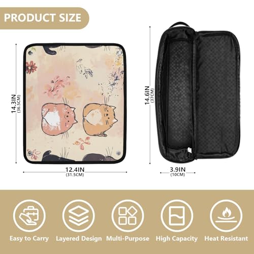 Bolsa De Viaje Para Herramientas De Cabello Resistente Al Calor miniatura 4