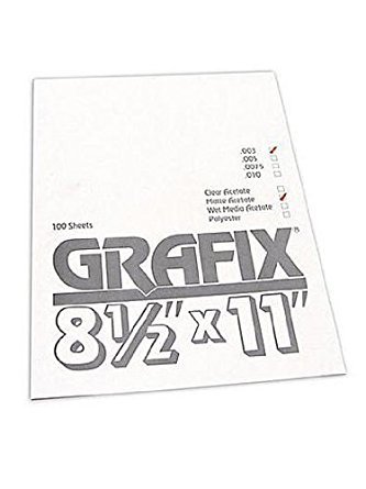 Grafix Acetate Film Rolls 0.003 25 in. x 12 ft. matte (frosted)