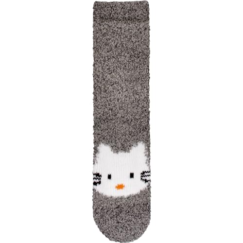 Image of BambooMN Super Soft Warm Cute Women's Animal Non-Slip Fuzzy Fluffy Crew Winter Home Socks