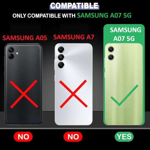 Image of COVERBLACK Soft Rubber Silicon Clear Case Back Cover Compatible for Samsung Galaxy A07 5G - Transparent