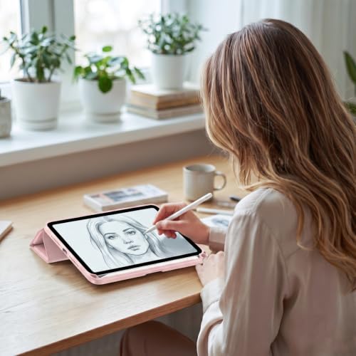 Image of ProCase Smart Case for iPad mini 7 A17 Pro 2024 /Mini 6 2021 8.3 inch -Lightpink