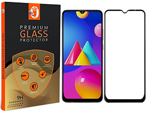 Image of STP FEEL� Military Grade Premium Tempered Glass Compatible for Samsung A02s (Pack of 1) Super Tough Screen Protector Guard with Easy Installation Kit