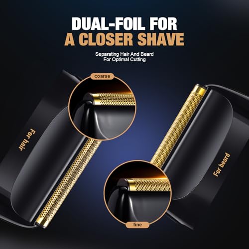 Image of SUPRENT PRO Professional Hair Clipper and Trimmer Set with Foil Shaver, Professional Barber Clippers for Men