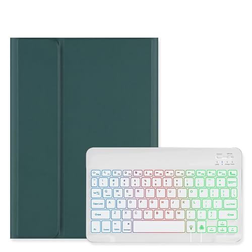 Galaxy Tab S10 FE / S9 FE 10.9�C���` �L�[�{�[�h �P�[�X 7�F�o�b�N���C�g�t�� Galaxy Tab S9/S8/S7 11�C���` �J���[�L�[�{�[�h ���� �}�O�l�b�g ������ Android �^�u���b�g �M�����N�V�[ �J�o�[