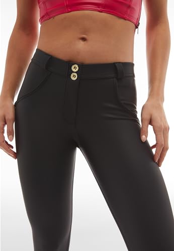 FREDDY WRUP Faux Leather - Mid Rise - Full Length - Black2