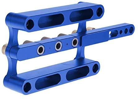 DIY Woodworking Round Wood Tenon Hole Drill Jig Carpenter Punching Locator Drilling Set Hole Puncher Set