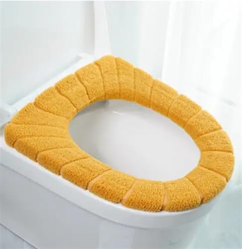 Funda de inodoro acolchada para proteger del frío del invierno en el baño 3