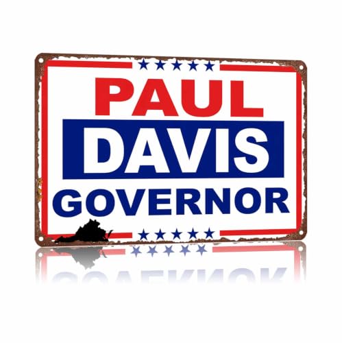 Metal Sign Candidate Governor State Political Campaign Style Wall Decor
