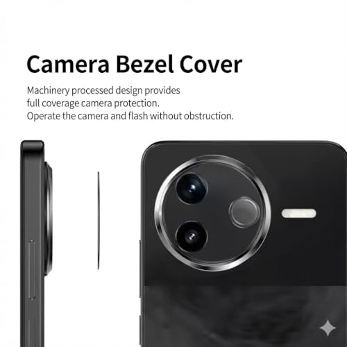 Image of HPTech Camera Lens Protector Compatible with POCO F7 Ultra | 9H Hardness Tempered Glass | 3D Curved Ultra HD Clear Camera Guard | Heavy Thickness Scratch Resistant Lens Cover - Pack of 1