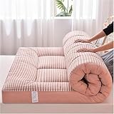 Matelas futon japonais : ce matelas de sol traditionnel, connu sous le nom de futon, dispose d'un design matelassé qui améliore l'esthétique tout en assurant une répartition uniforme du rembourrage. Profitez d'une surface de couchage lisse et confortable qui favorise un sommeil réparateur. Idéal pour les petits espaces, ce matelas polyvalent est parfait pour les invités ou un usage quotidien, offrant une solution de literie confortable et pratique.