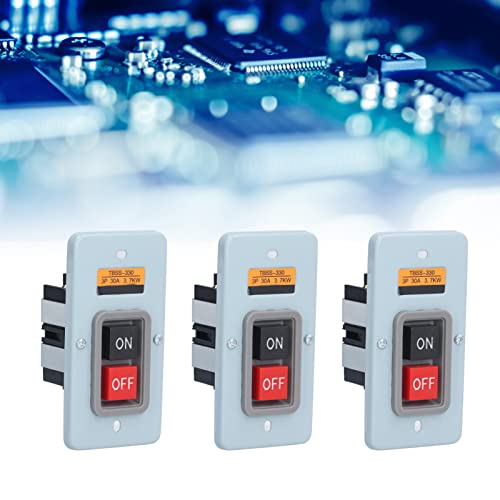 ANKROYU Interruptor de botão TBSS 330, interruptor de botão de pressão de placa de metal com latão,