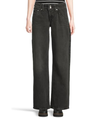 Levi's® Womens Superlow - Jeans for Women - Bootcut Leg Silhouette - Non-Stretch Denim - Low-Rise Waist Mic Dropped 33 32