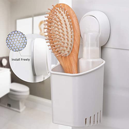 LEVERLOC Toothbrush Holder Wall Mounted 2 Pack, MAX Hold 3 KG, Shower Razor Organizer - Image 4