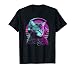 House DJ Cat 80s 90s Kitten Sunset Rainbow DJ Cat Kitty Men Women Kids T-Shirt