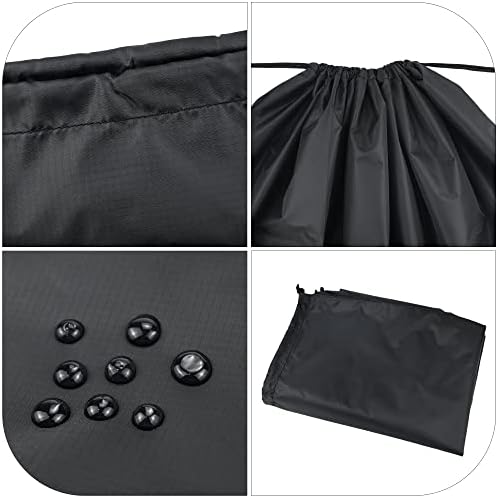 2Pcs Storage Bag, 110 x 140cm Extra Large Drawstring Clothes Storage Bag, Foldable Oxford Fabric Waterproof Large Capacity Underbed Organizers for Duvet Pillows Quilt Clothes Shoes Toy Storage - Black