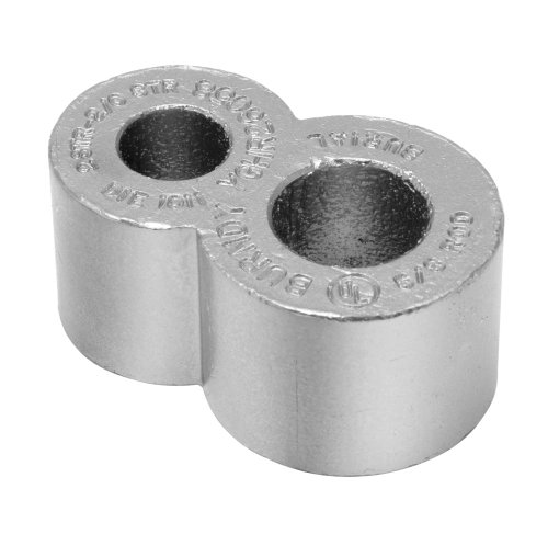 Burndy BIBD750-2 Unitap Multi Port Double-Sided, 2 Ports, #2-750 AWG/kcmil Wire Range, 2.87