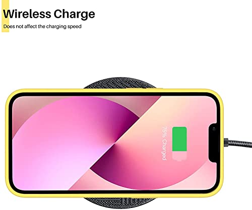 Image of MIDOS Back Cover Compatible with iPhone 14 Plus Case Liquid Silicone Full Protection Shock Proof Back Cover for iPhone 14 Plus (2022) 6.7 inch (Yellow)
