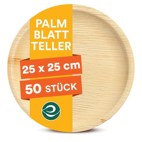 ECO SOUL Compostable 10 Inch Palm Leaf Round...
