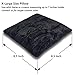 Resonant Energies 8.5 Inch Square Black Crushed Velvet Tiara & Crown Display Pillow Stand, 'Bean Bag' Support, TPV37X